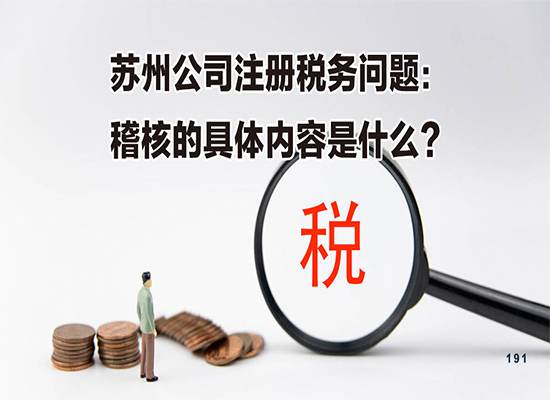 苏州公司注册税务问题：稽核的具体内容是什么？