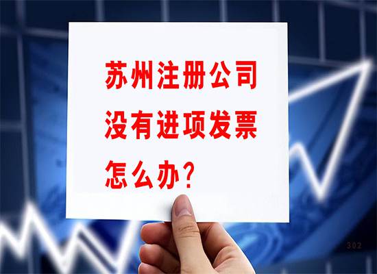 苏州注册公司没有进项发票怎么办？